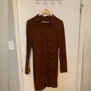 Button up shirt dress